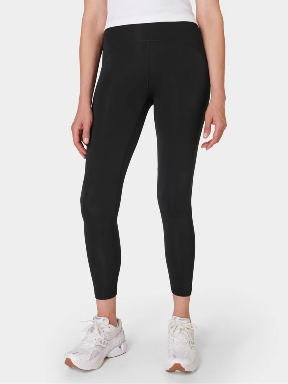 NWOT Sweaty Betty Rapid Run Black 7/8 Leggings size Large / US 12